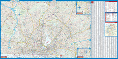 Hamburg Borch Folded Laminated Map