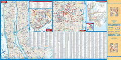 Manhattan Borch Folded Laminated Map