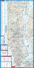 Manhattan Borch Folded Laminated Map