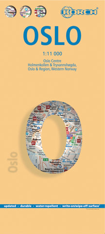 Oslo Borch Folded Laminated Map