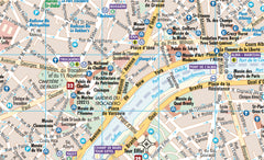 Paris Borch Folded Laminated Map