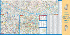 Paris Borch Folded Laminated Map