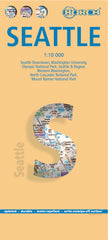 Seattle Borch Folded Laminated Map
