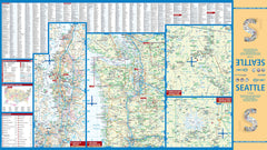 Seattle Borch Folded Laminated Map