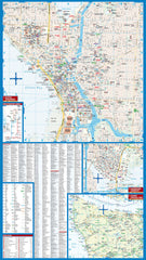 Seattle Borch Folded Laminated Map