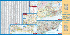 Rio de Janeiro Borch Folded Laminated Map