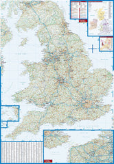 Great Britain Borch Folded Laminated Map