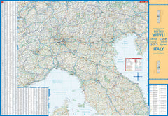 Italy Borch Folded Laminated Map