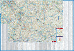 Germany Borch Folded Laminated Map