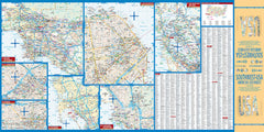 USA South West Borch Folded Laminated Map