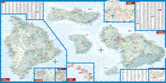 Hawaiian Islands Borch Folded Laminated Map