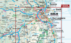 Ireland Borch Folded Laminated Map