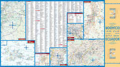 Ecuador Borch Folded Laminated Map