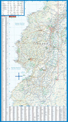 Ecuador Borch Folded Laminated Map