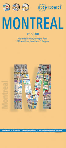 Montreal Borch Folded Laminated Map