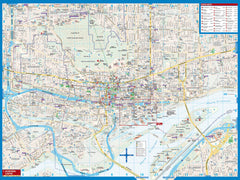 Montreal Borch Folded Laminated Map