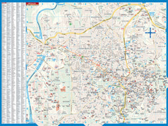 Jerusalem Borch Folded Laminated Map