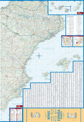 Spain Borch Folded Laminated Map