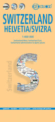 Switzerland Borch Folded Laminated Map