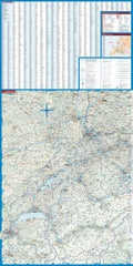 Switzerland Borch Folded Laminated Map