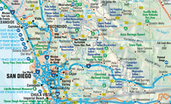 California Borch Folded Laminated Map