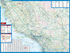 California Borch Folded Laminated Map