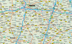 France Borch Folded Laminated Map