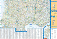 France Borch Folded Laminated Map