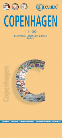 Copenhagen Borch Folded Laminated Map