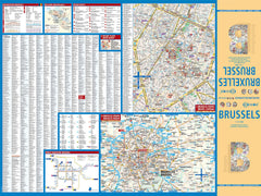 Brussels Borch Folded Laminated Map