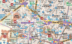 Madrid Borch Folded Laminated Map