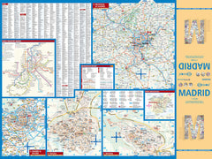 Madrid Borch Folded Laminated Map