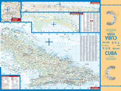 Cuba Borch Folded Laminated Map