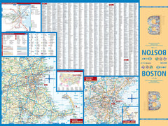 Boston Borch Folded Laminated Map