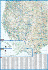 USA Interstate Borch Folded Laminated Map