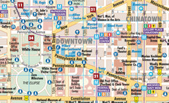 Washington D.C. Borch Folded Laminated Map
