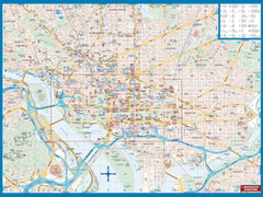 Washington D.C. Borch Folded Laminated Map