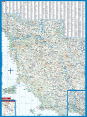 Tuscany Borch Folded Laminated Map