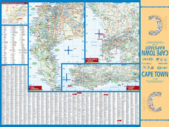 Cape Town Borch Folded Laminated Map