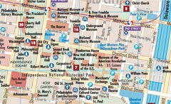 Philadelphia Borch Folded Laminated Map