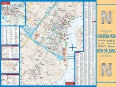 New Orleans Borch Folded Laminated Map