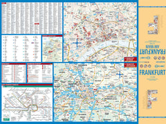 Frankfurt Borch Folded Laminated Map