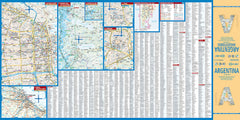 Argentina Borch Folded Laminated Map