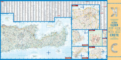 Crete Borch Folded Laminated Map