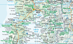 Chile Borch Folded Laminated Map