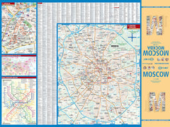Moscow Borch Folded Laminated Map