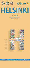 Helsinki Laminated City Map by Borch