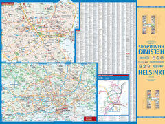 Helsinki Laminated City Map by Borch