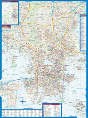 Helsinki Laminated City Map by Borch