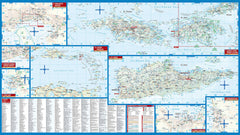 Virgin Islands Borch Folded Laminated Map